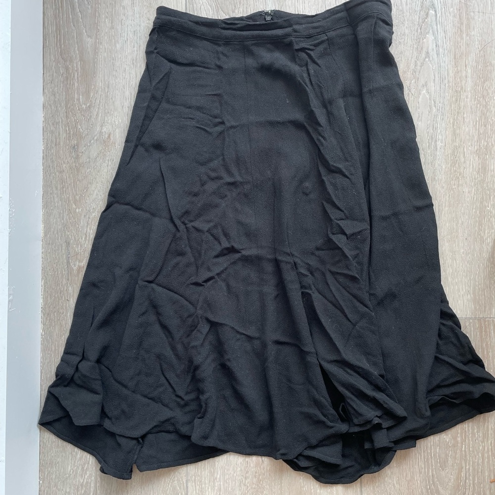 Reformation Mid Length Black Skirt